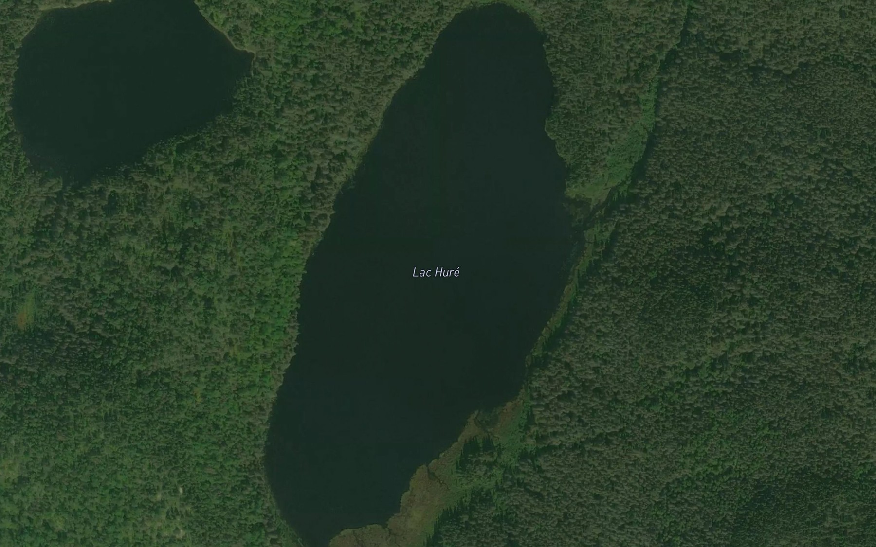 Satellite map of the Lac Hure