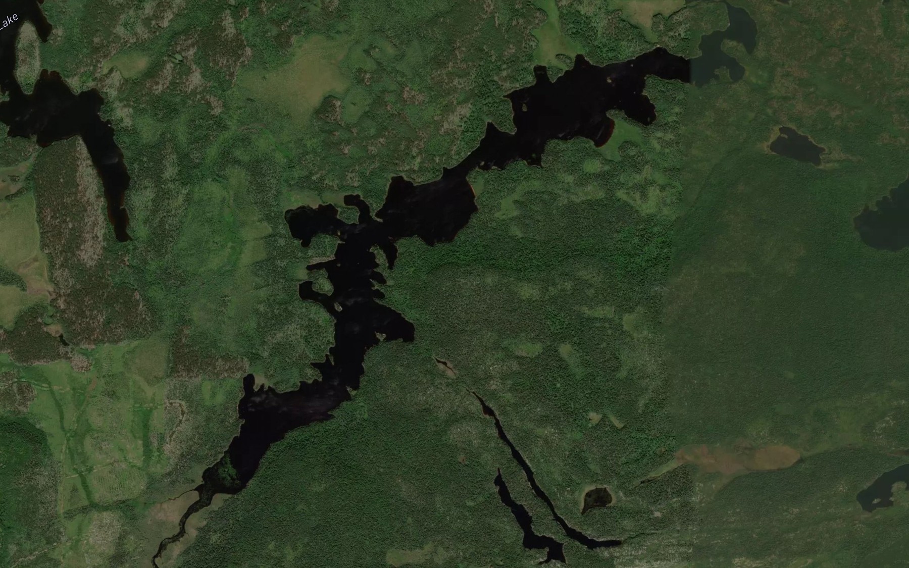 Satellite map of the Gastmeier Lake
