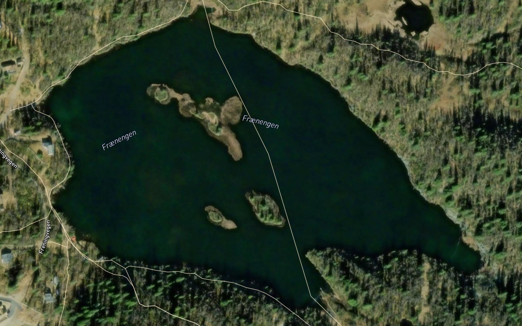 Satellite map of the Freningen