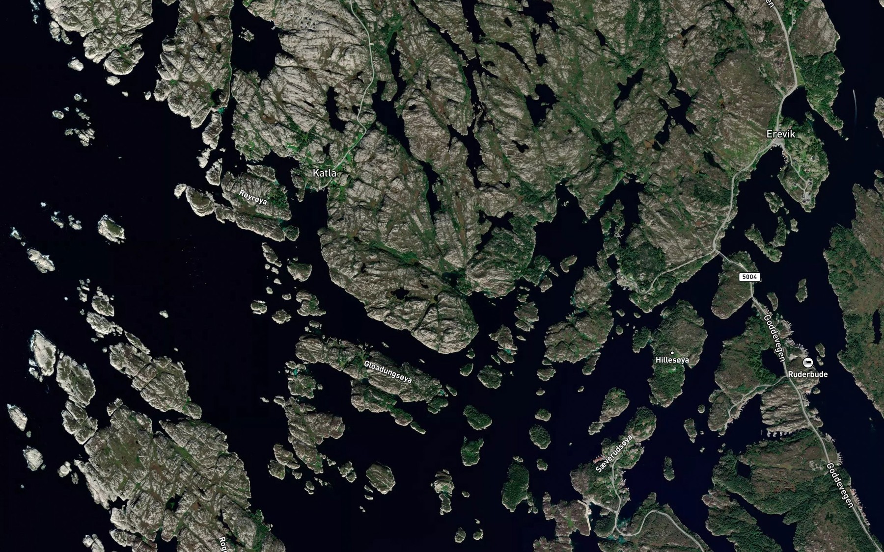 Satellite map of the Goddevagspoyla