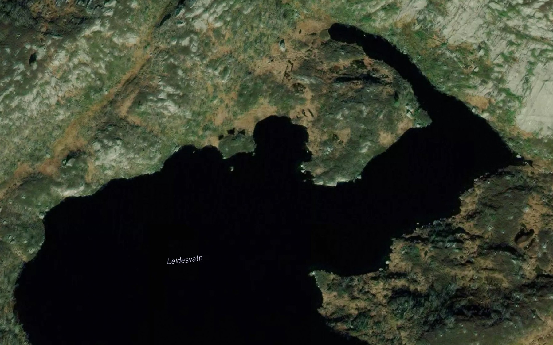 Satellite map of the Lettesvatnet