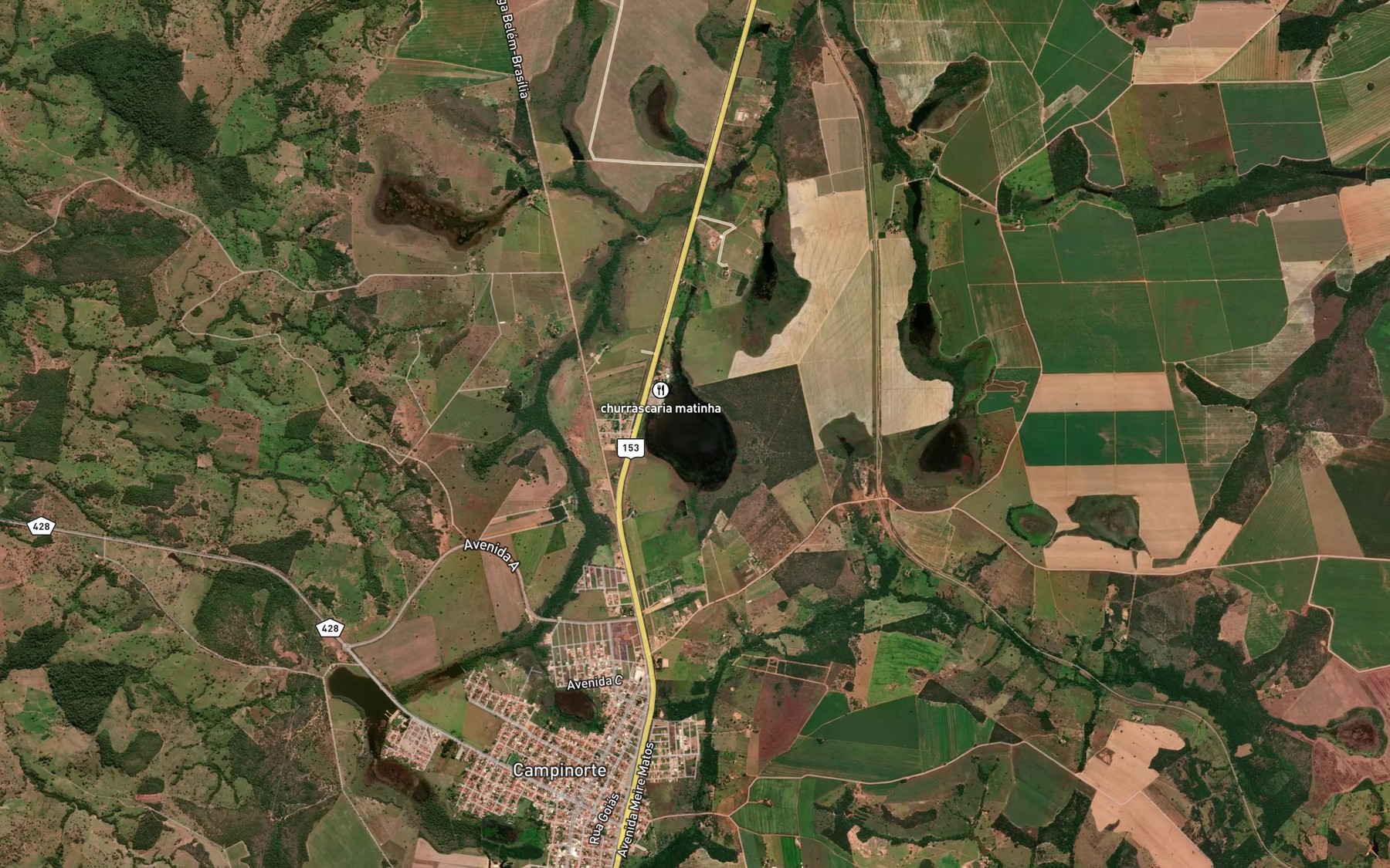 Satellite map of the Lagoa da Matinha