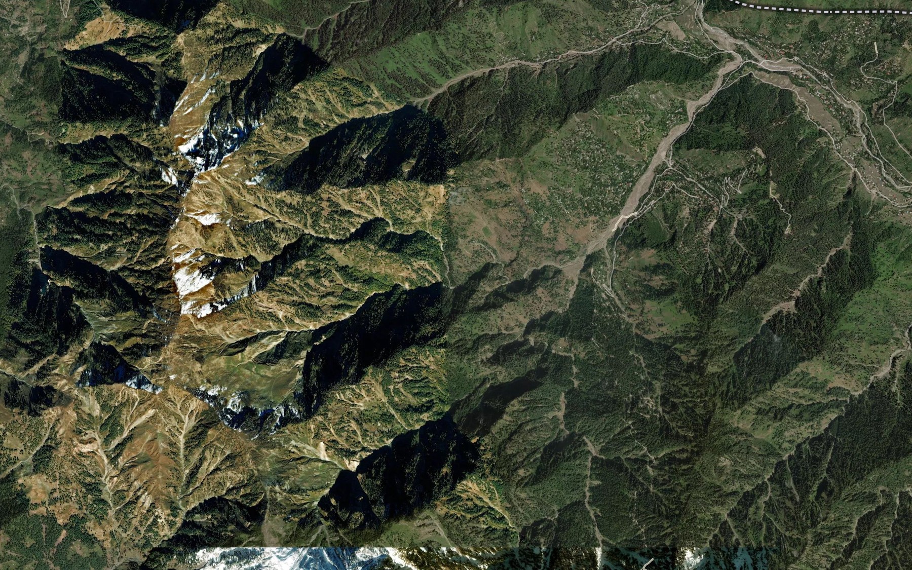 Satellite map of the Choalna
