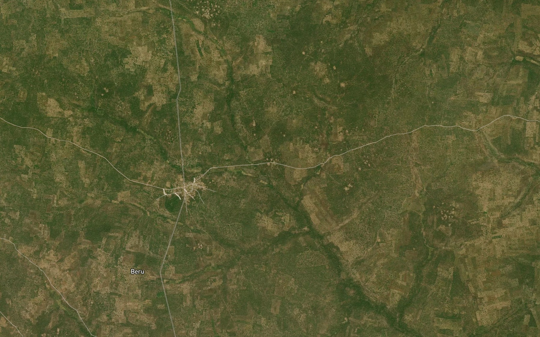 Satellite map of the River Sharawini