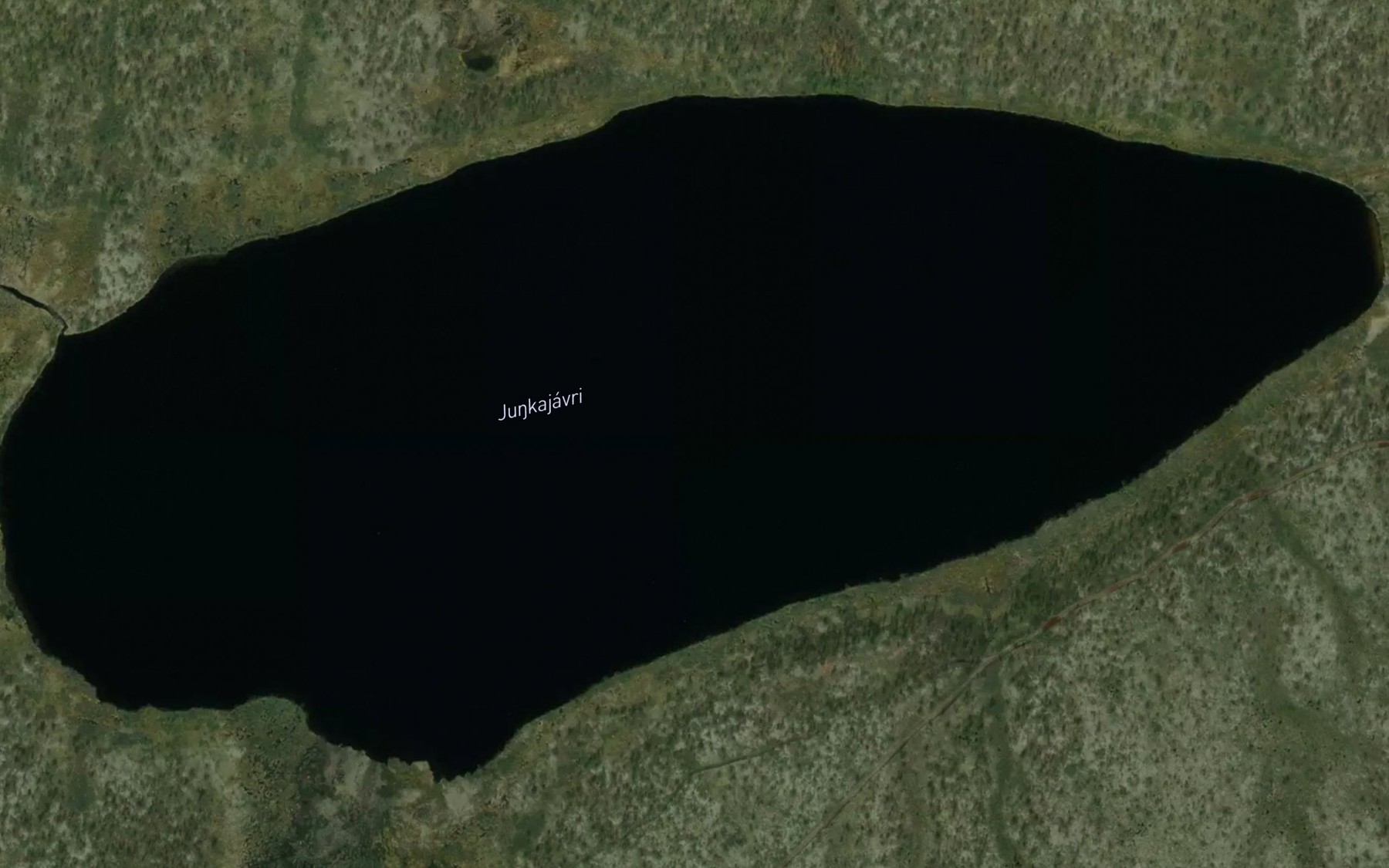 Satellite map of the Junkajavri