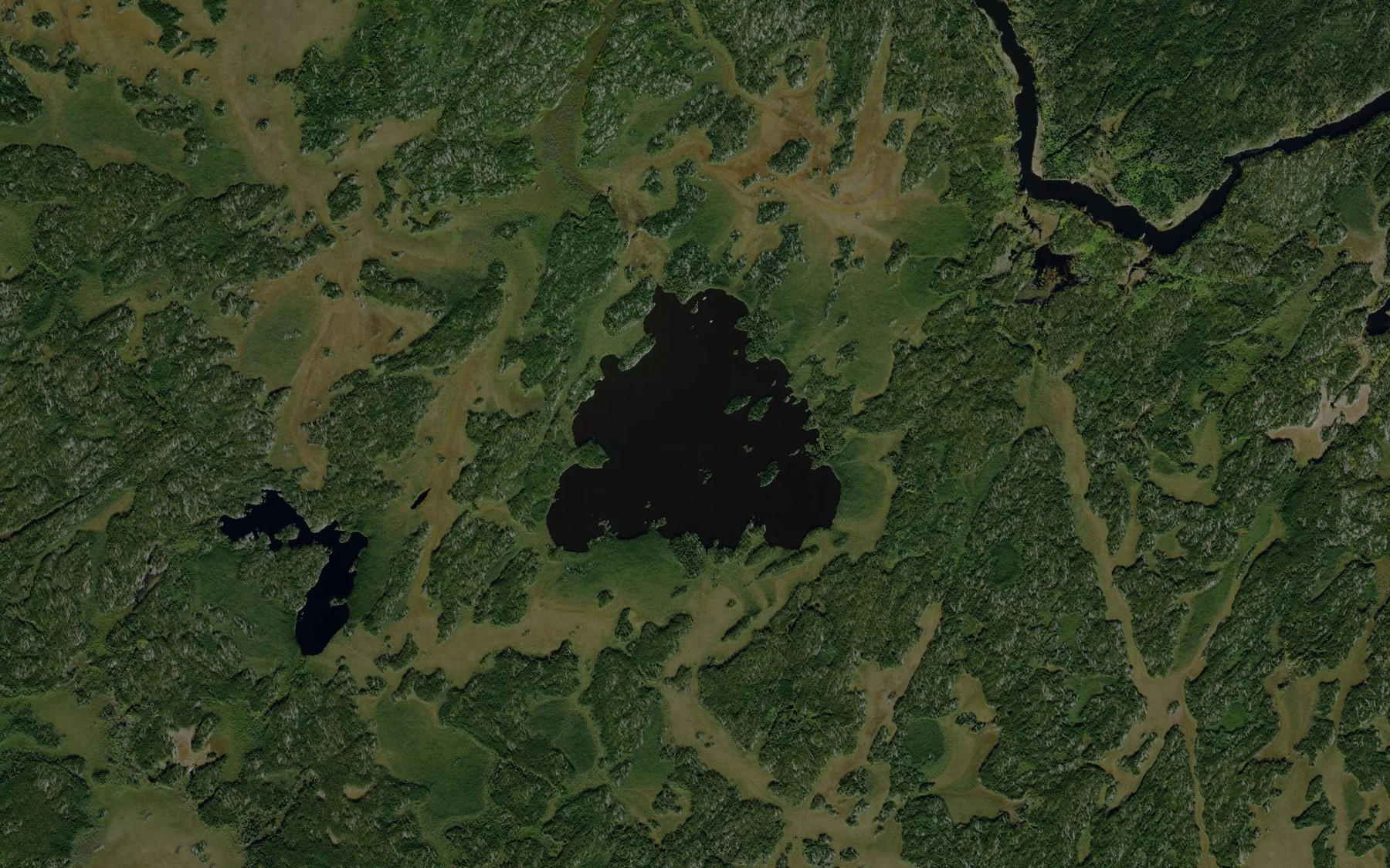 Satellite map of the Mango Lake
