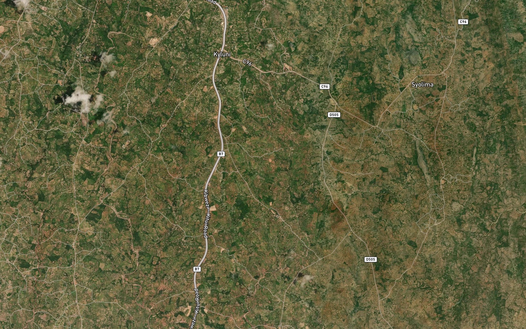 Satellite map of the Kambilu Dam