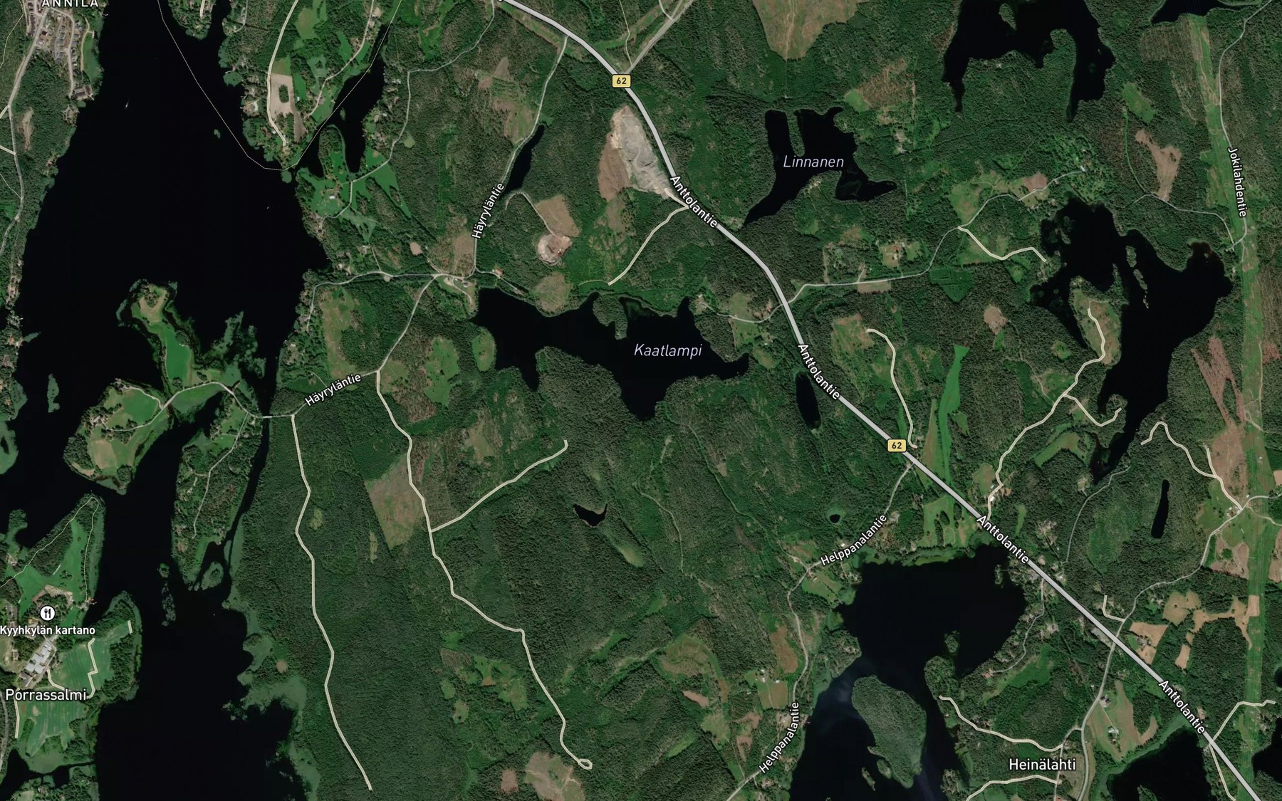 Satellite map of the Rajalahti