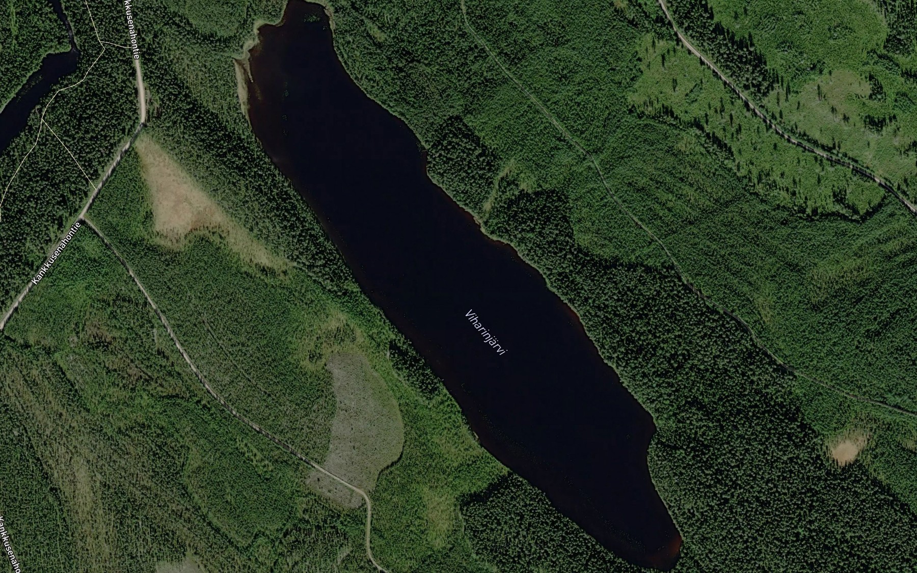 Satellite map of the Viharinjarvi