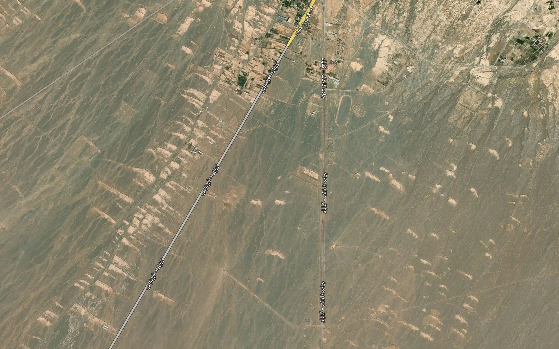 Satellite map of the Howz-e Sar Kalat