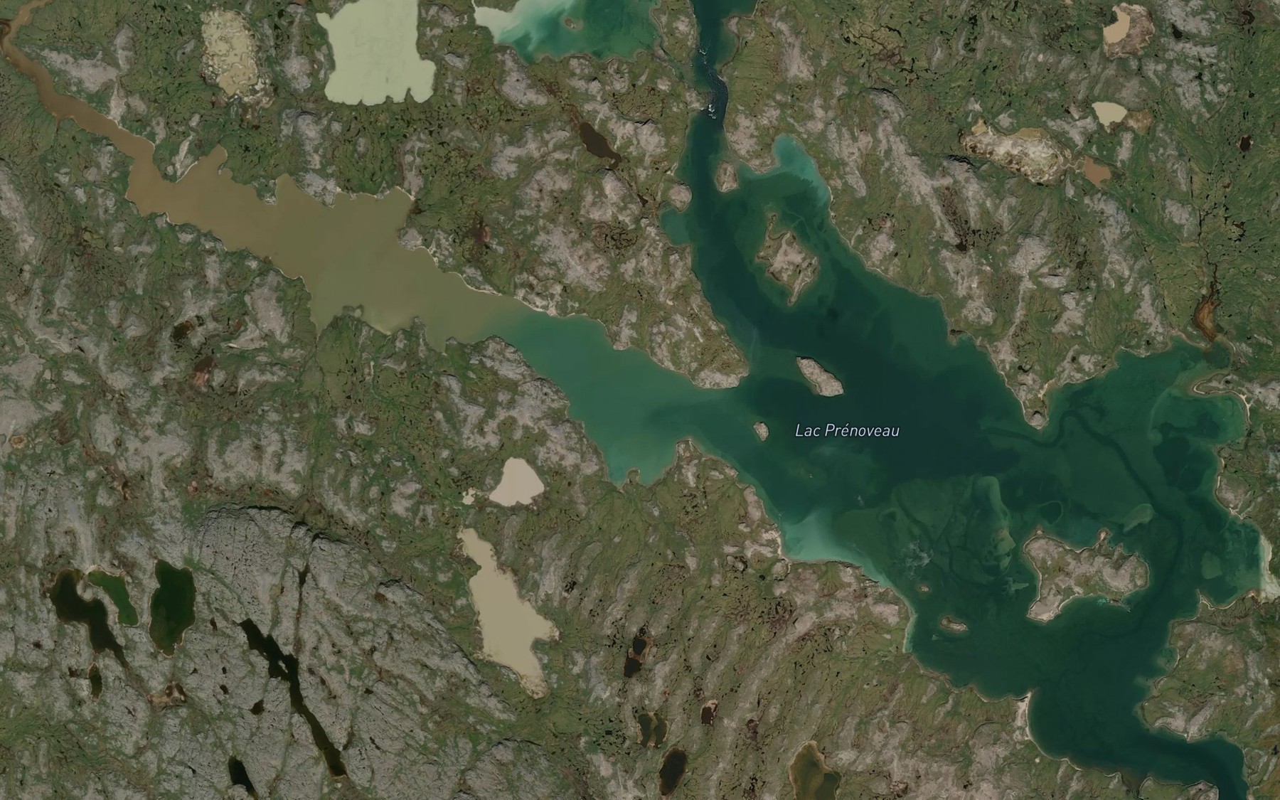 Satellite map of the Lac Prenoveau