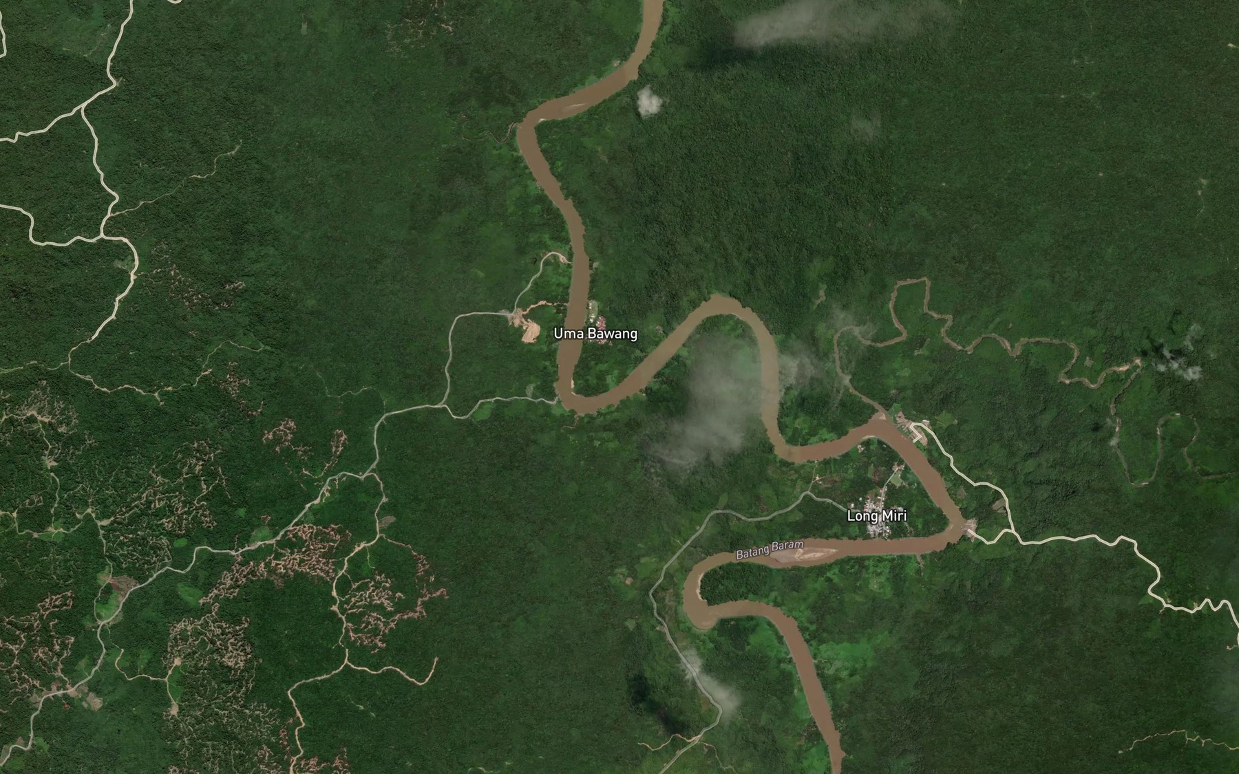 Satellite map of the Sungai Peh