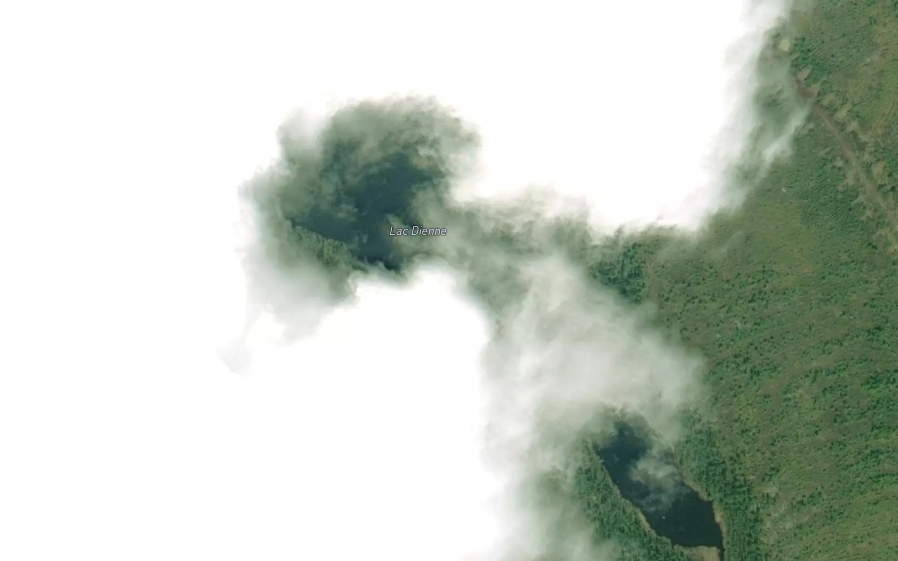 Satellite map of the Lac Dienne