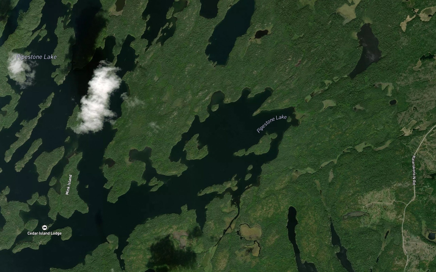 Satellite map of the Line Bay
