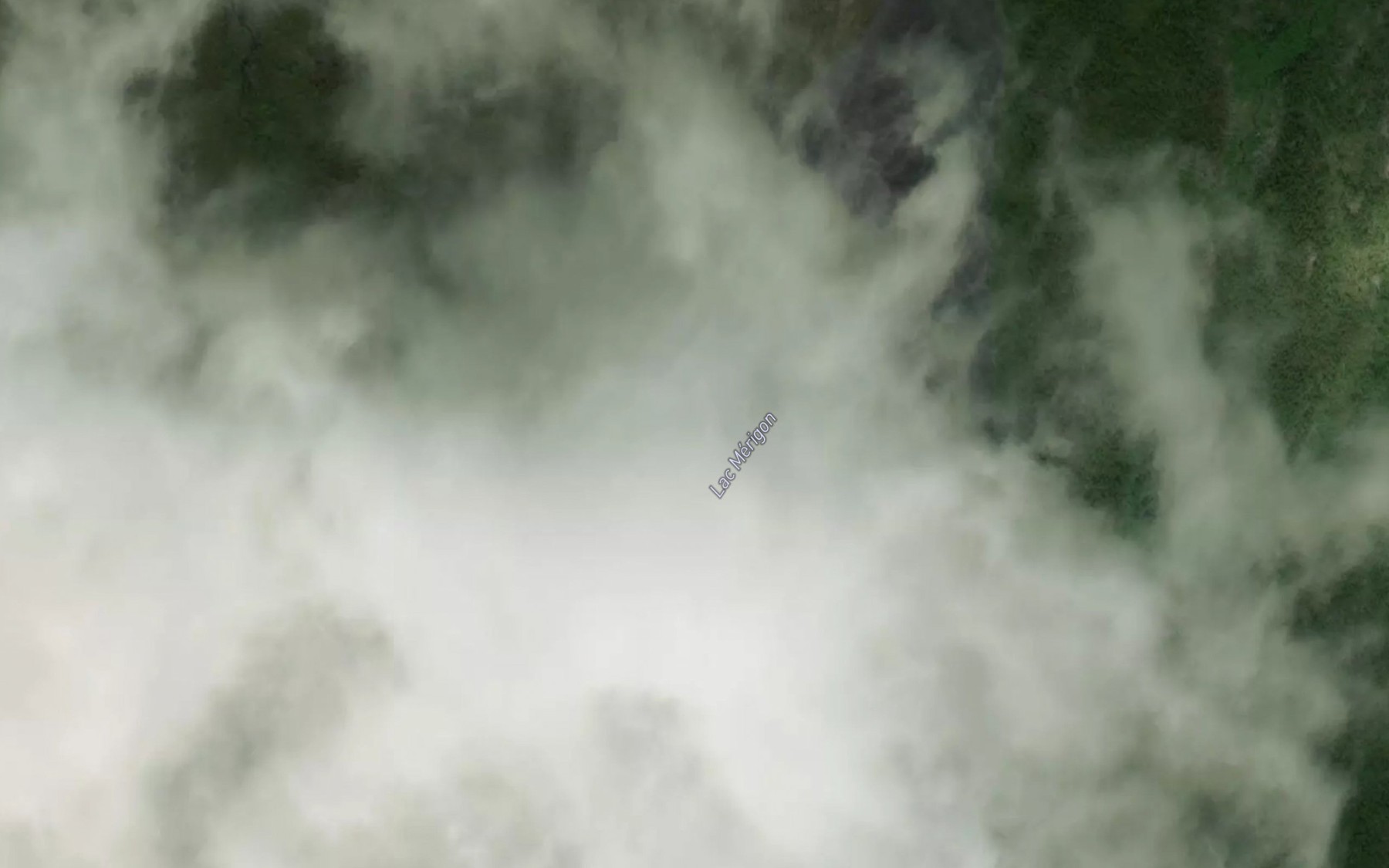 Satellite map of the Lac Merigon