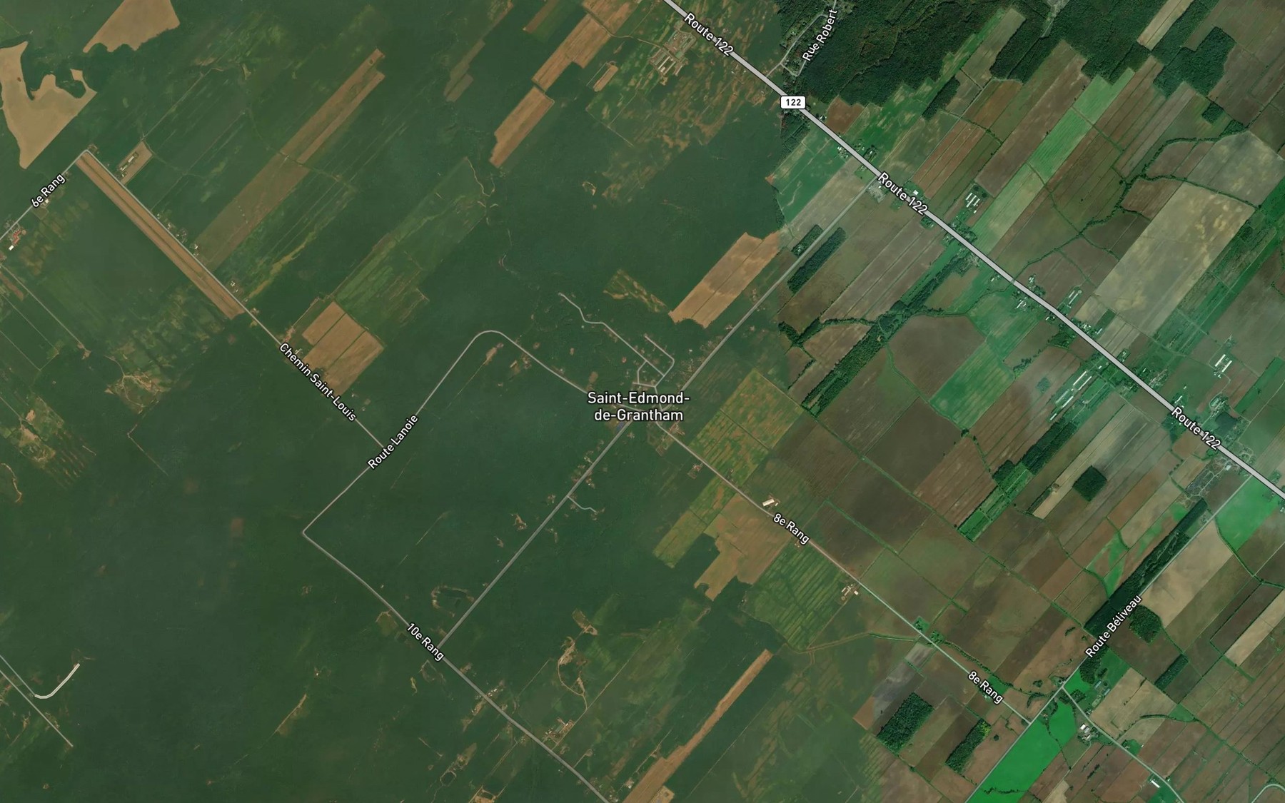Satellite map of the Cours d'eau Paradis