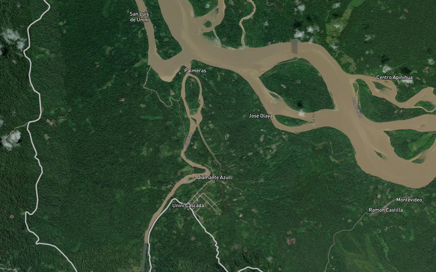 Satellite map of the Quebrada Mashintoni