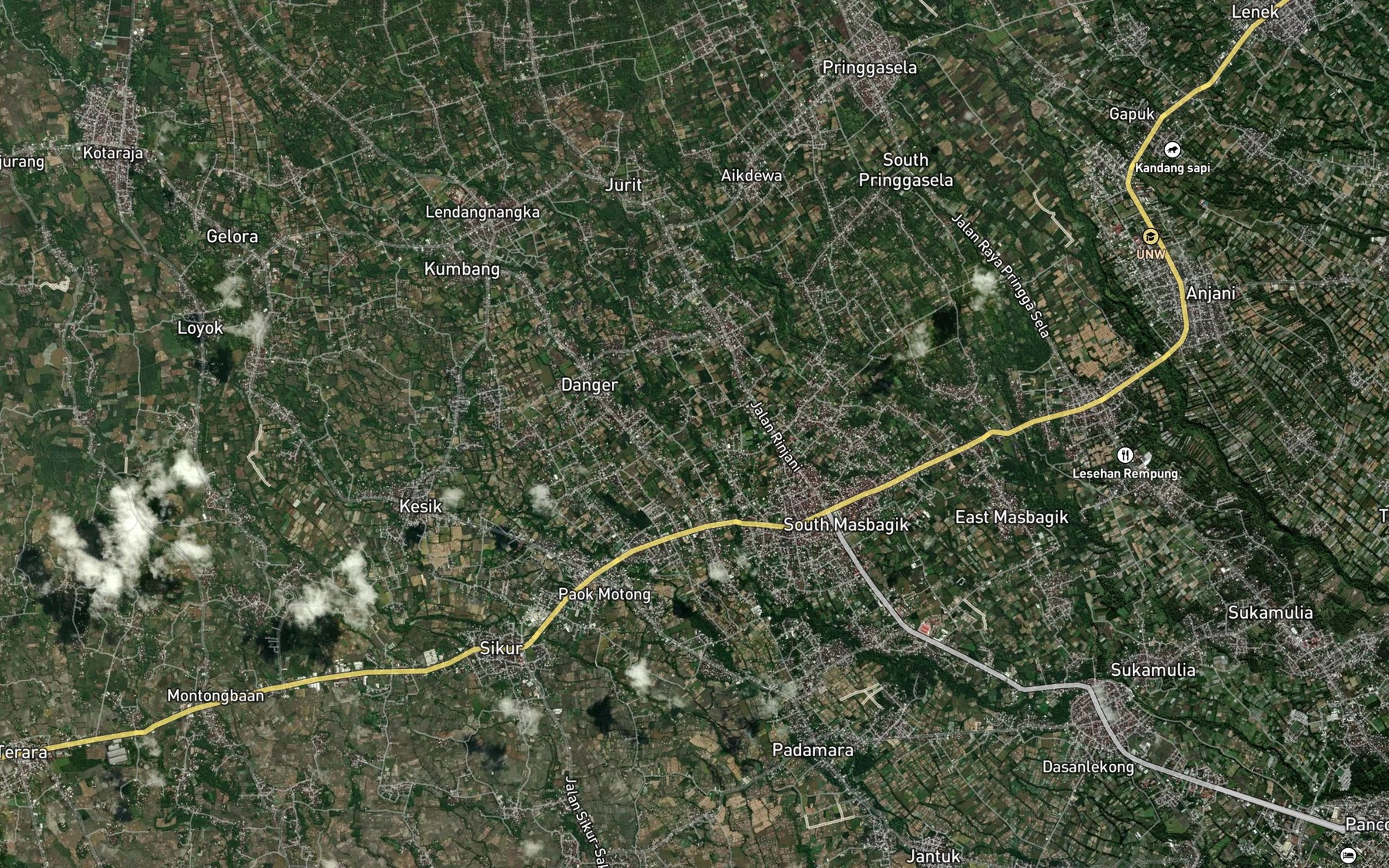 Satellite map of the Kokok Jurit
