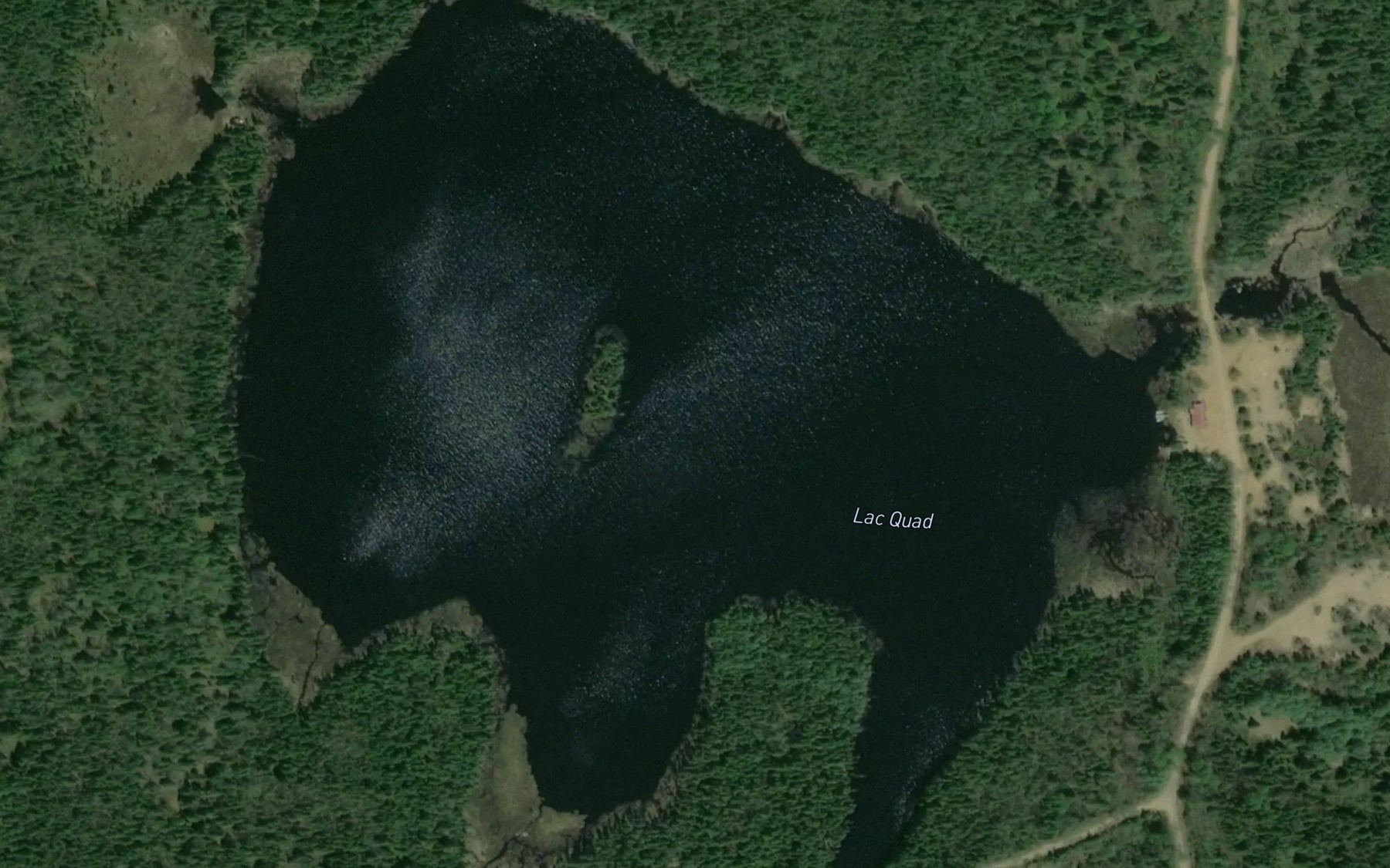 Satellite map of the Lac Quad