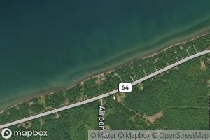 Satellite map of the Dreiss Creek