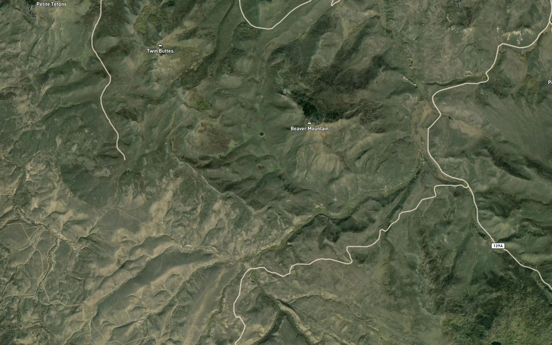 Satellite map of the Maria Bottoms