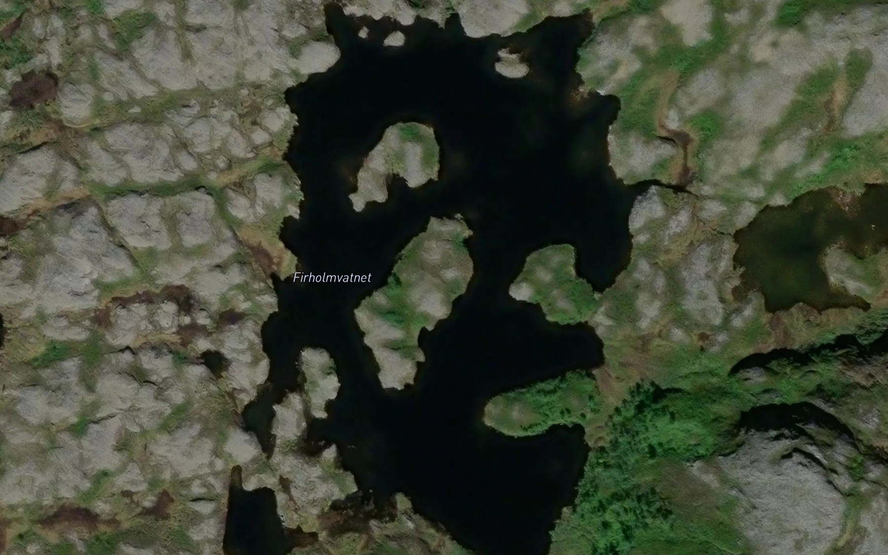Satellite map of the Firholmvatnet