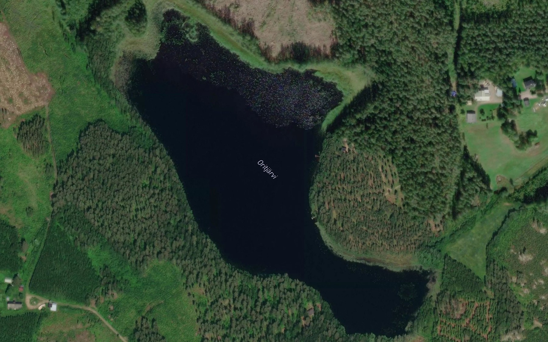 Satellite map of the Oritjarvi