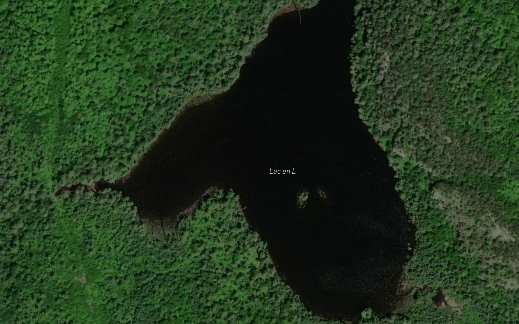 Satellite map of the Lac en L