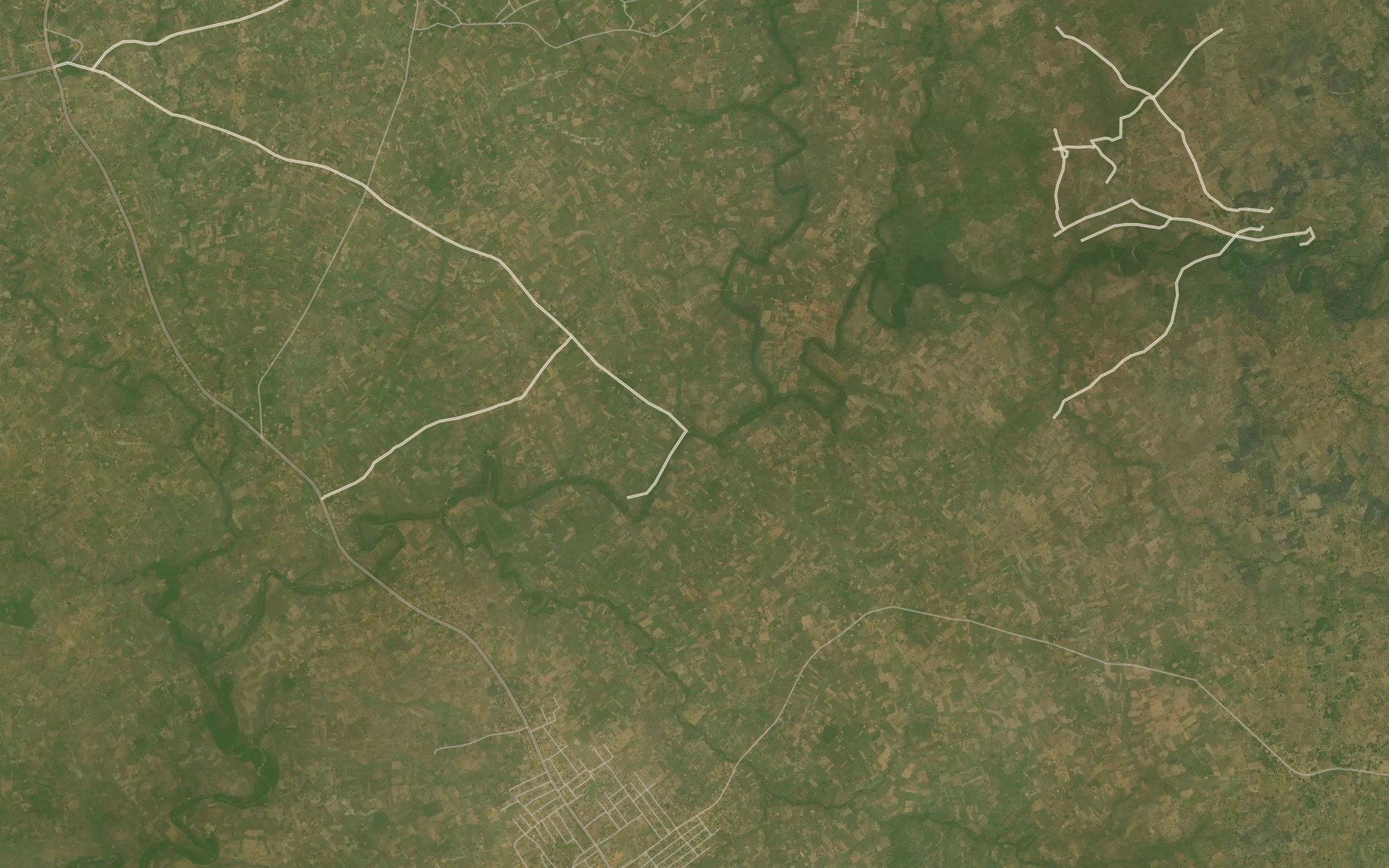 Satellite map of the Wanchor Stream