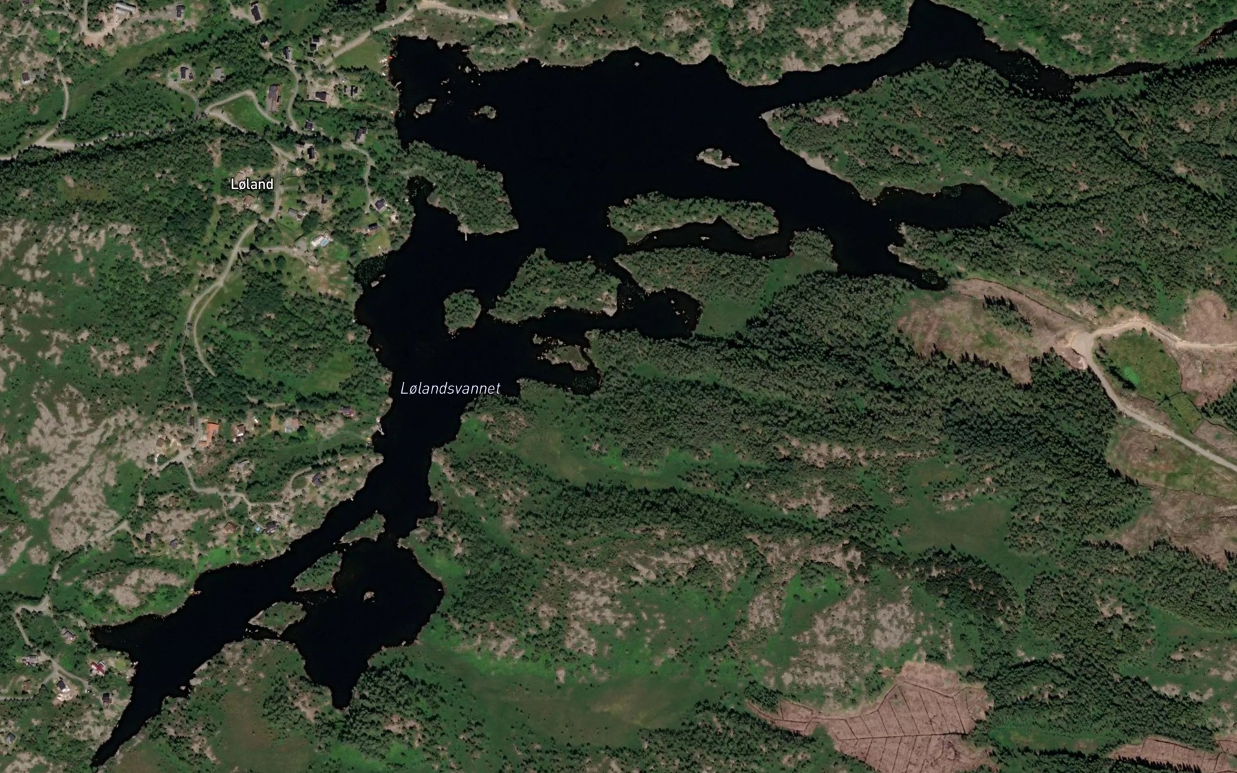 Satellite map of the Lolandsvannet