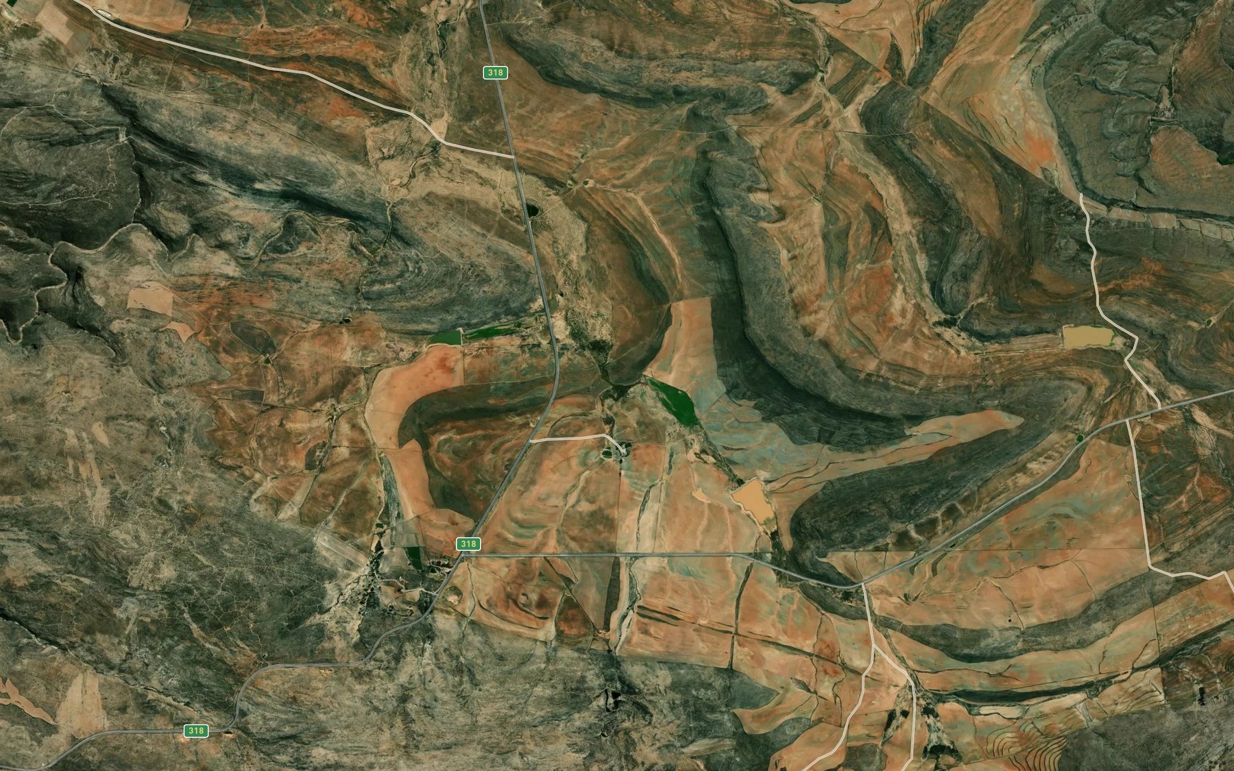 Satellite map of the Die Brak