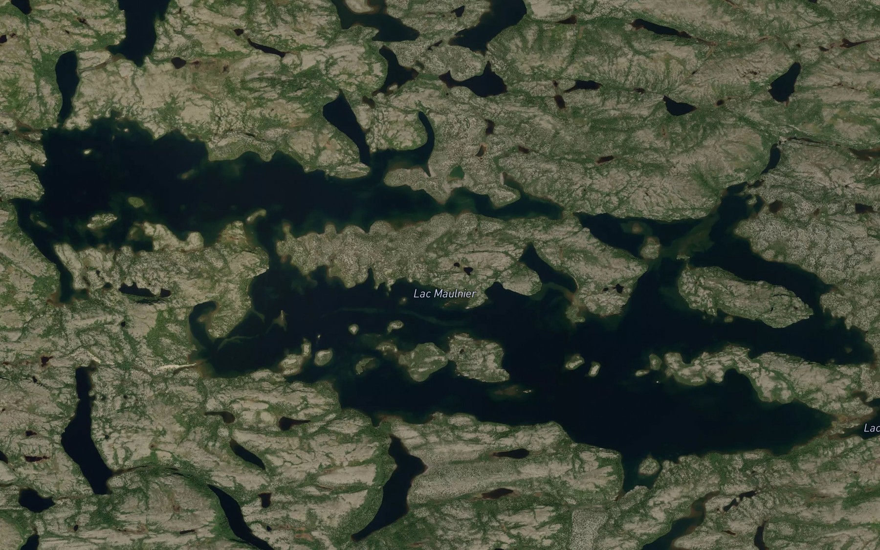 Satellite map of the Lac Maulnier