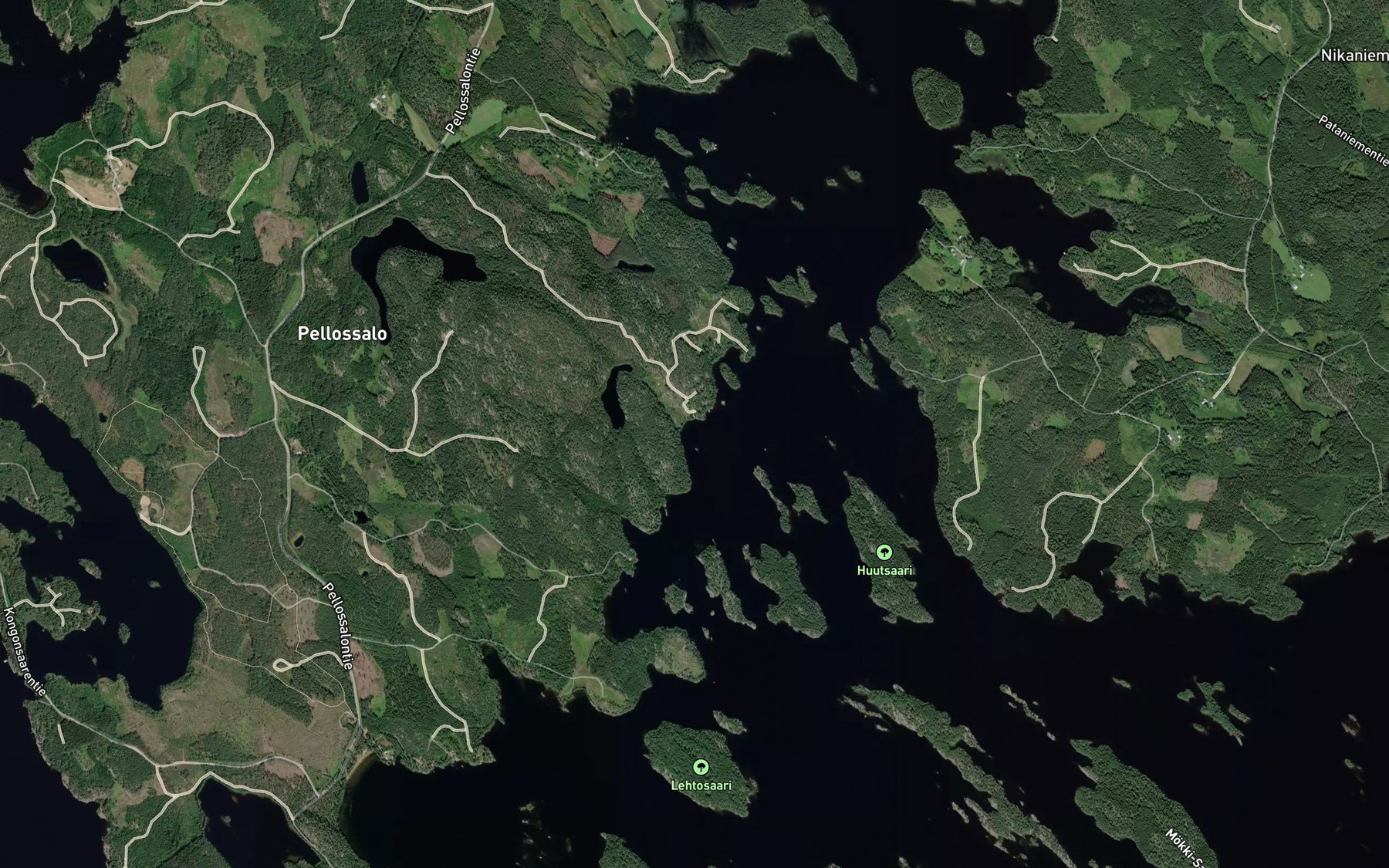 Satellite map of the Kuusilahti