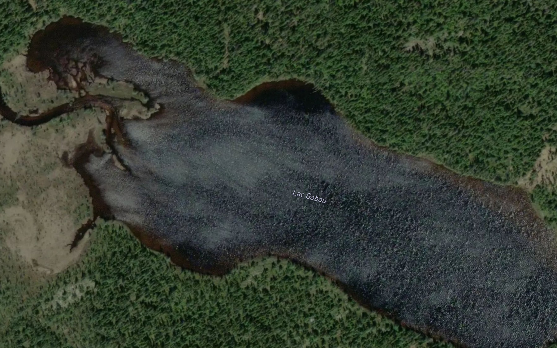 Satellite map of the Lac Gabou