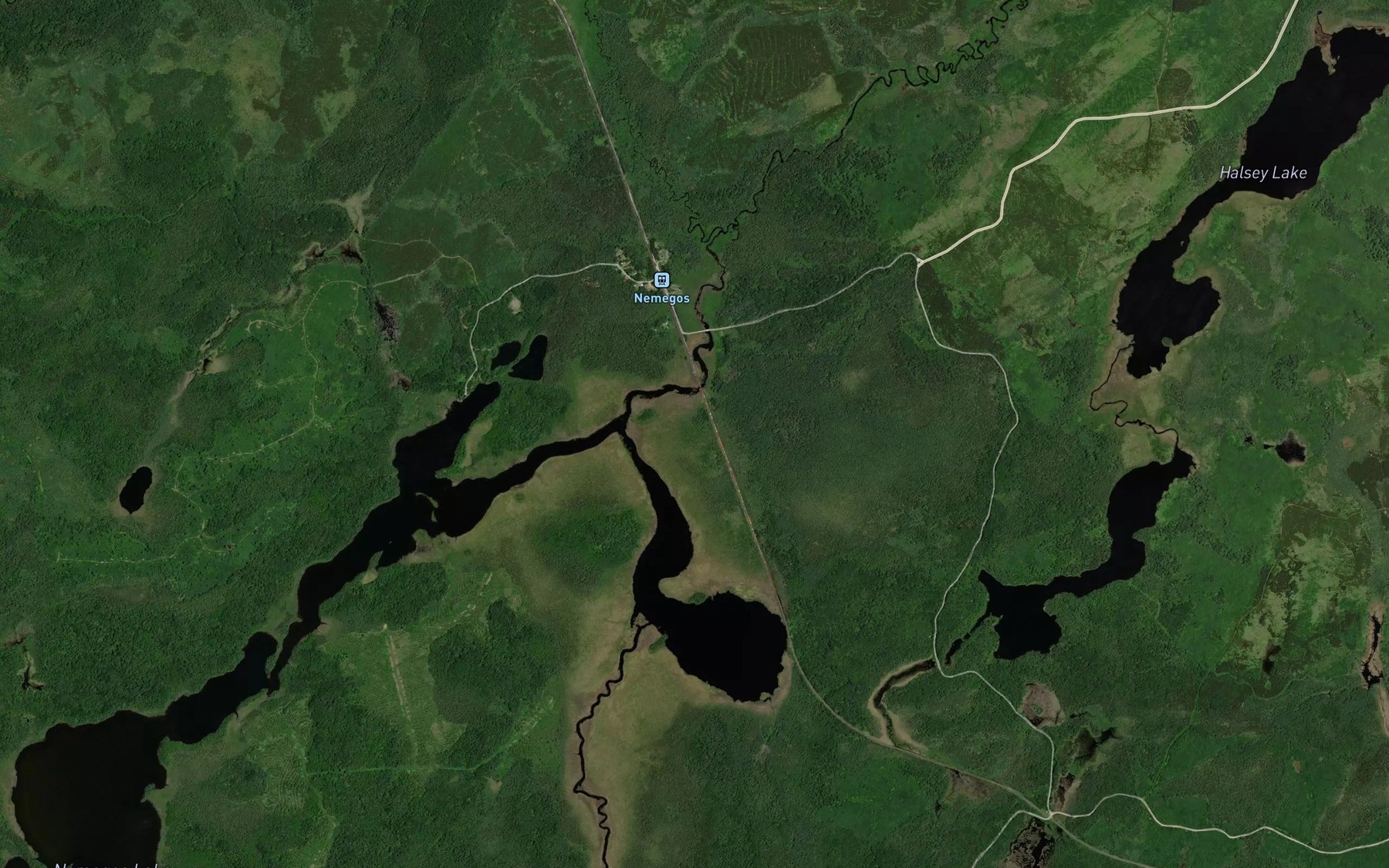 Satellite map of the Koko Creek