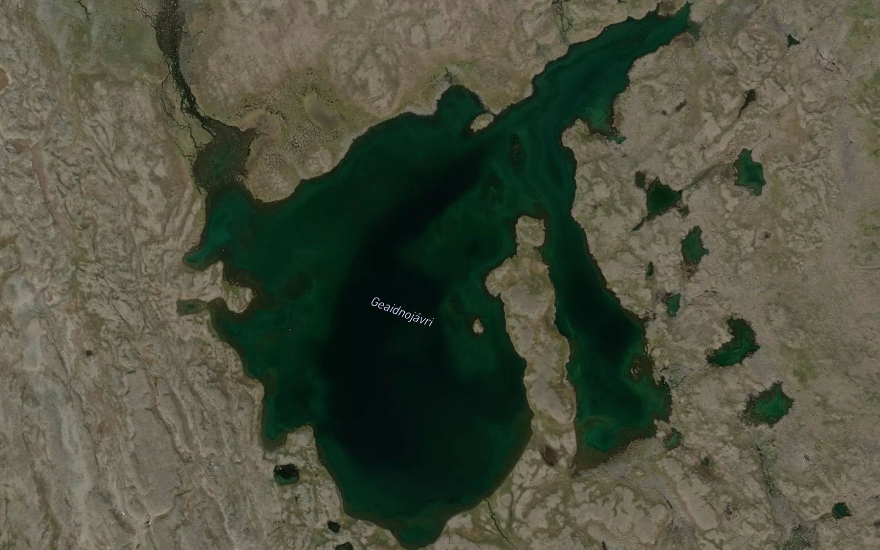 Satellite map of the Gaeidnujavri