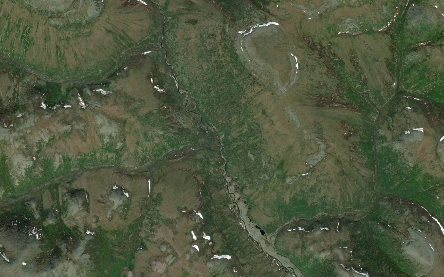 Satellite map of the Poplar Creek