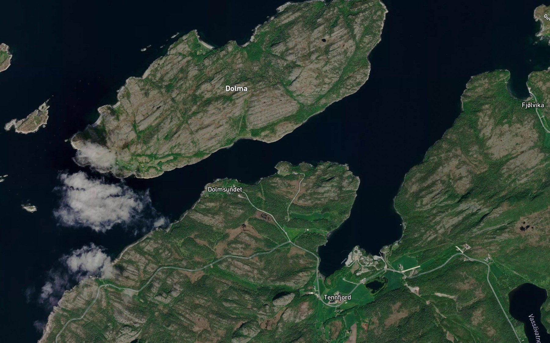 Satellite map of the Sundsvika