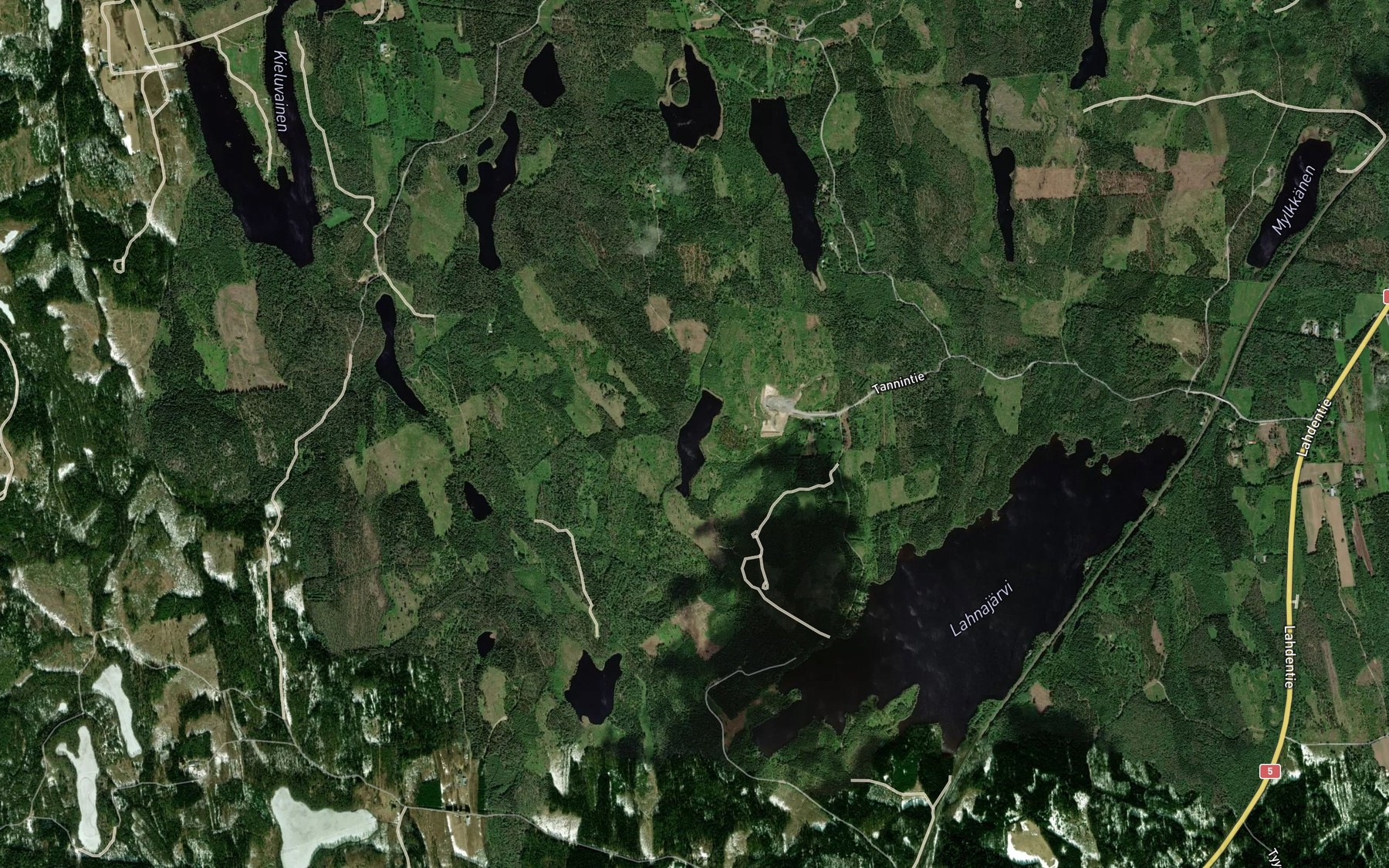 Satellite map of the Kortelampi