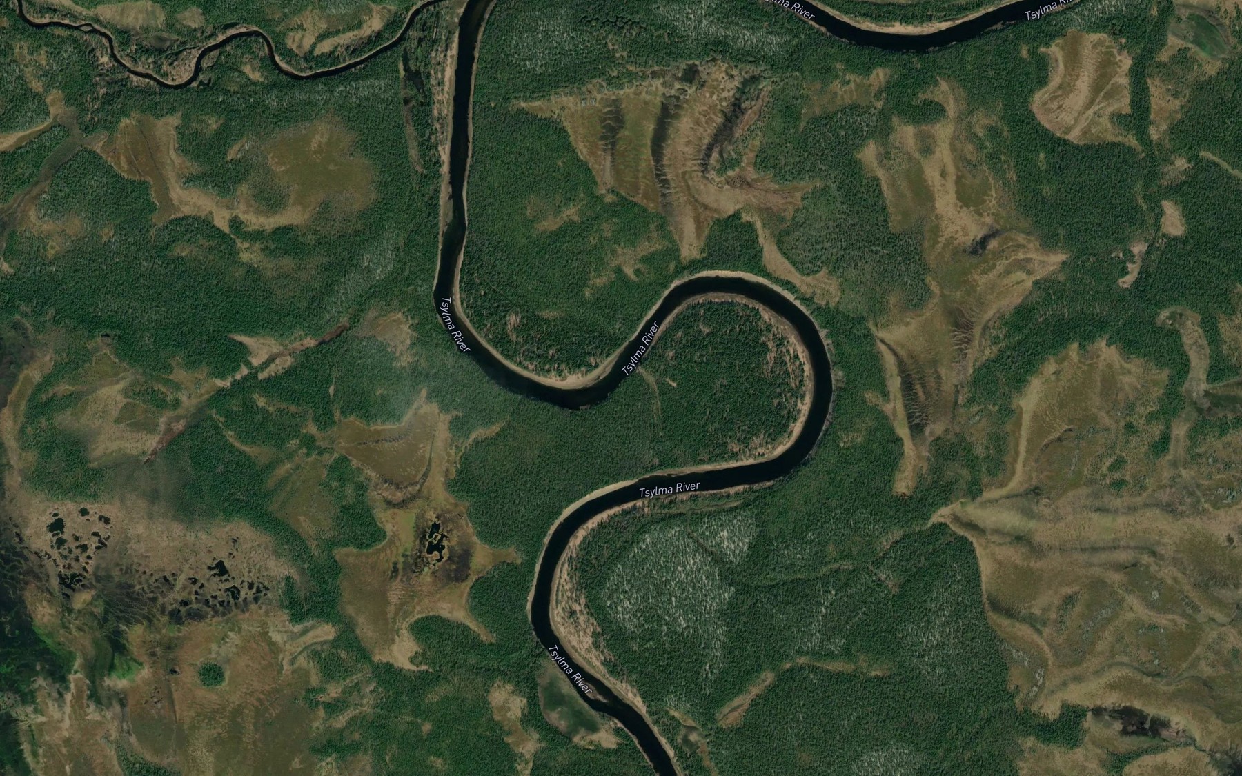 Satellite map of the Mutnaya