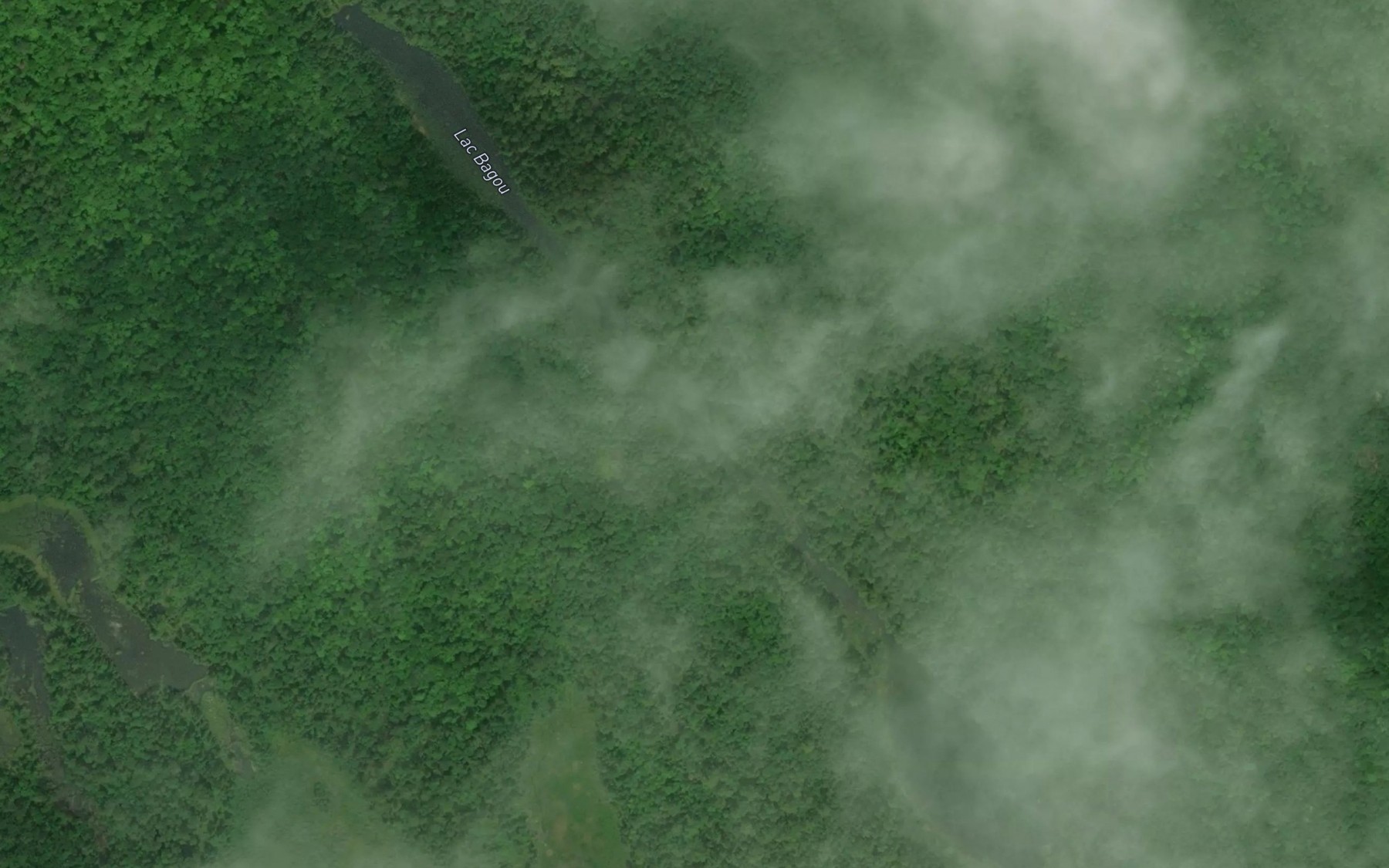 Satellite map of the Lac Bagou