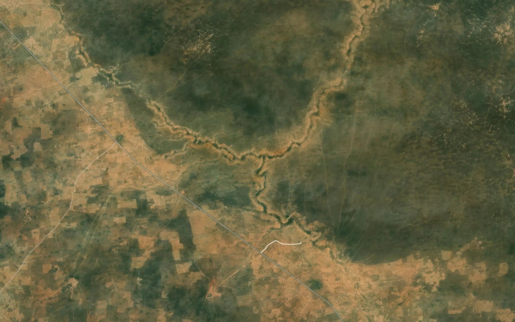Satellite map of the River Udasoba