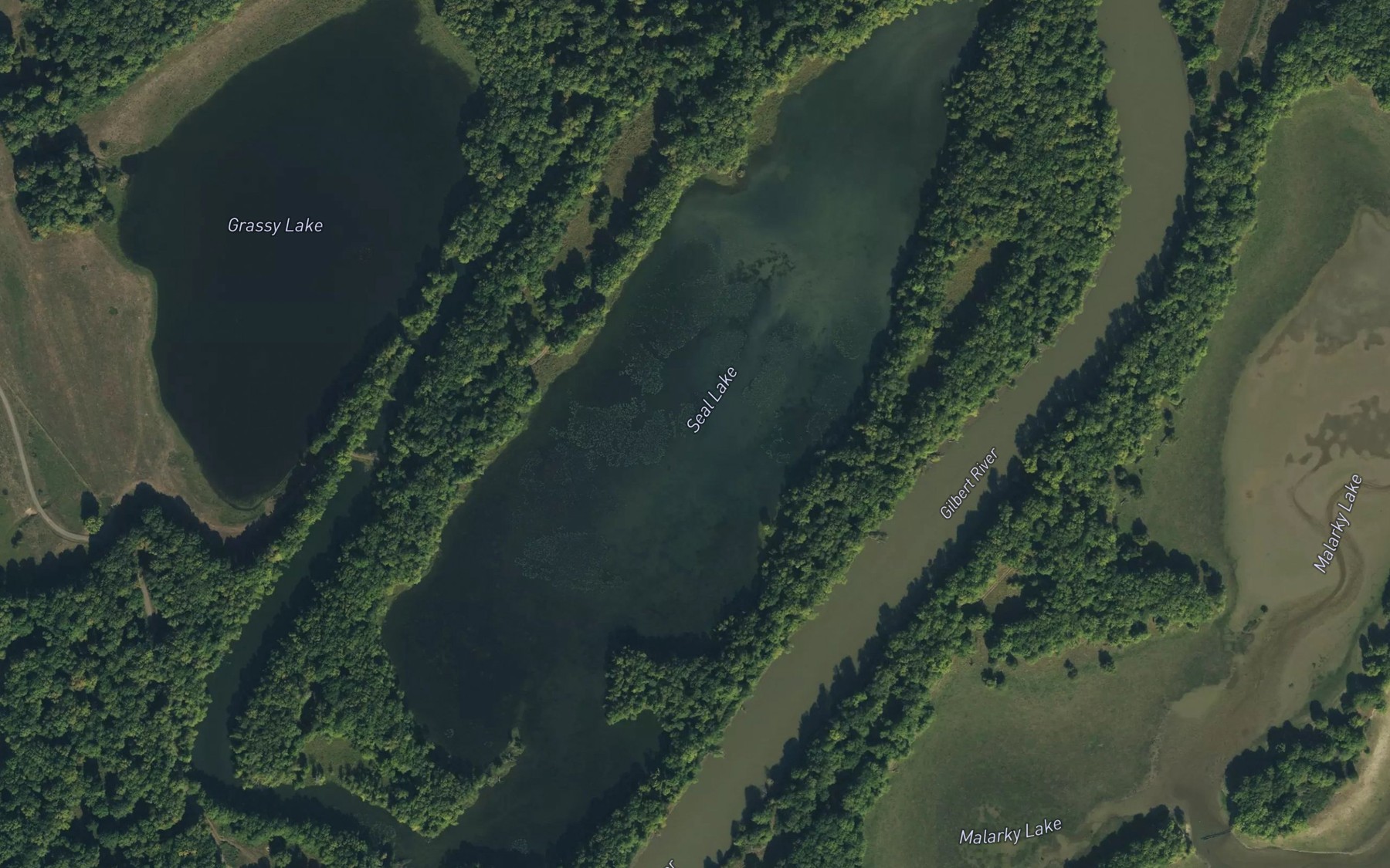 Satellite map of the Seal Lake