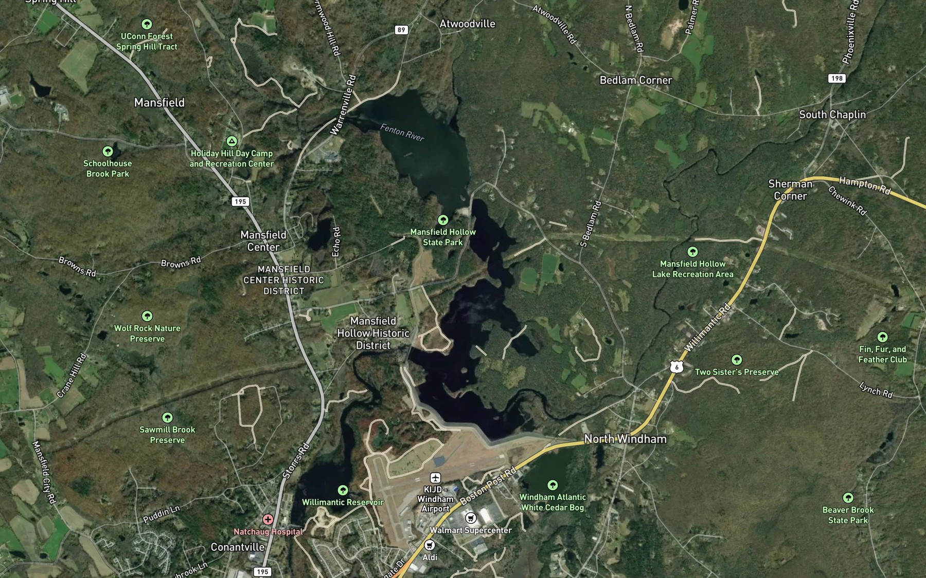 Satellite map of the Spot 5