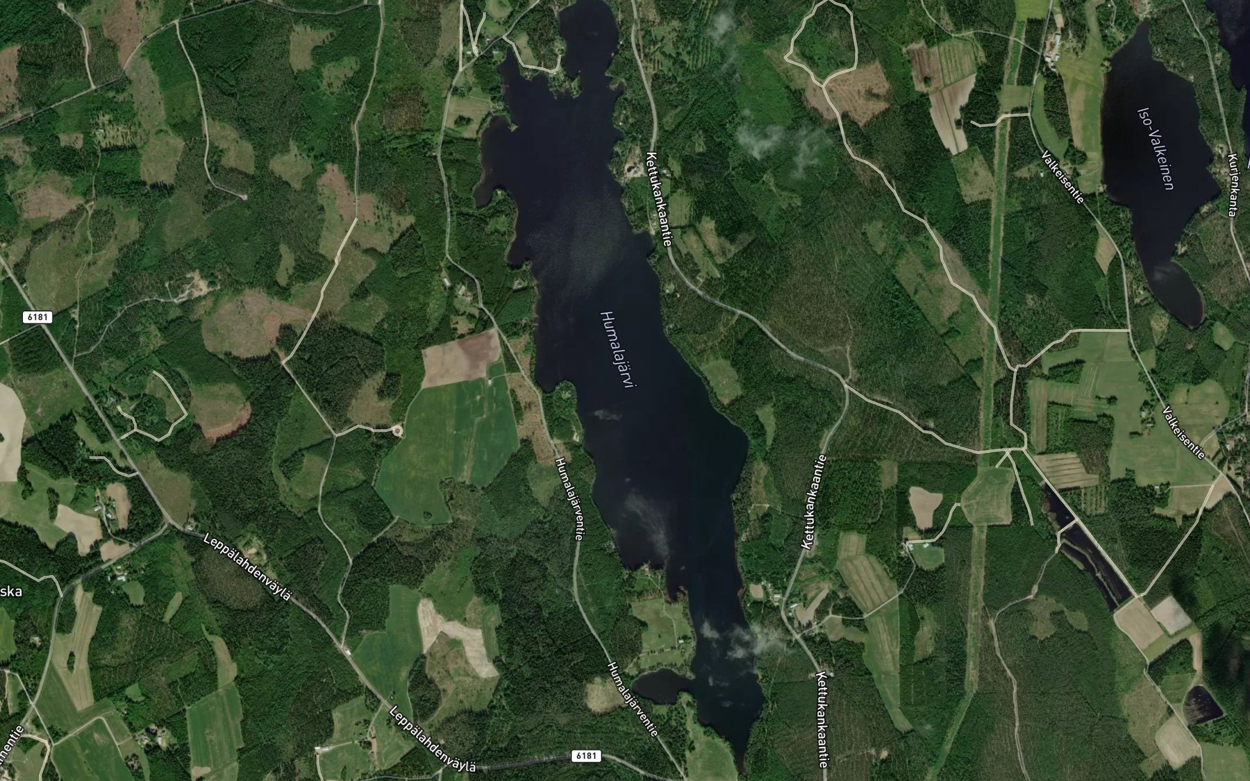 Satellite map of the Humalajarvi