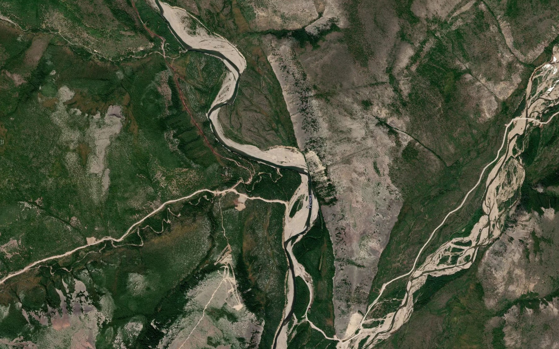 Satellite map of the Alalindya