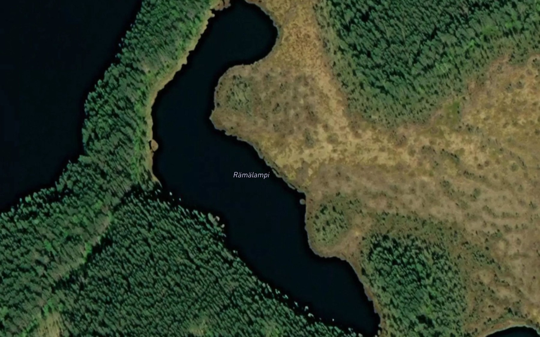 Satellite map of the Ramalampi