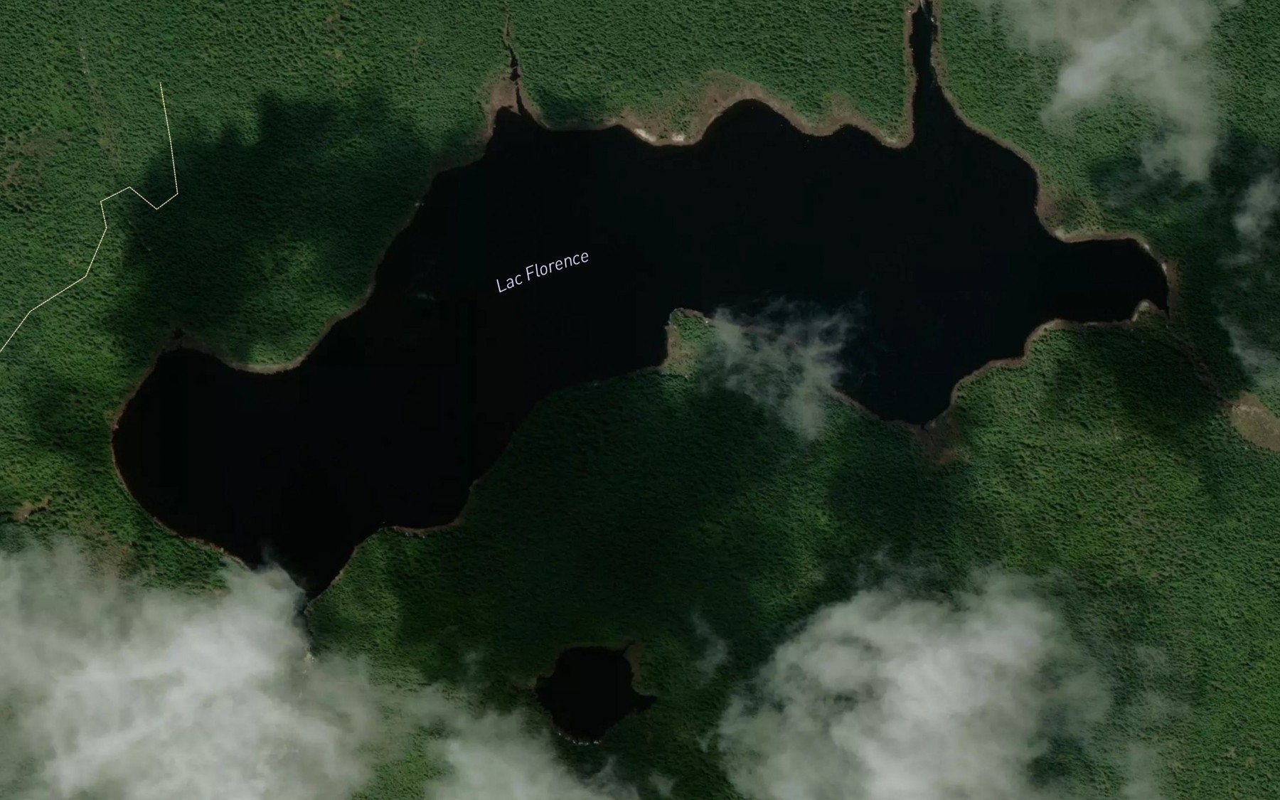 Satellite map of the Lac Florence