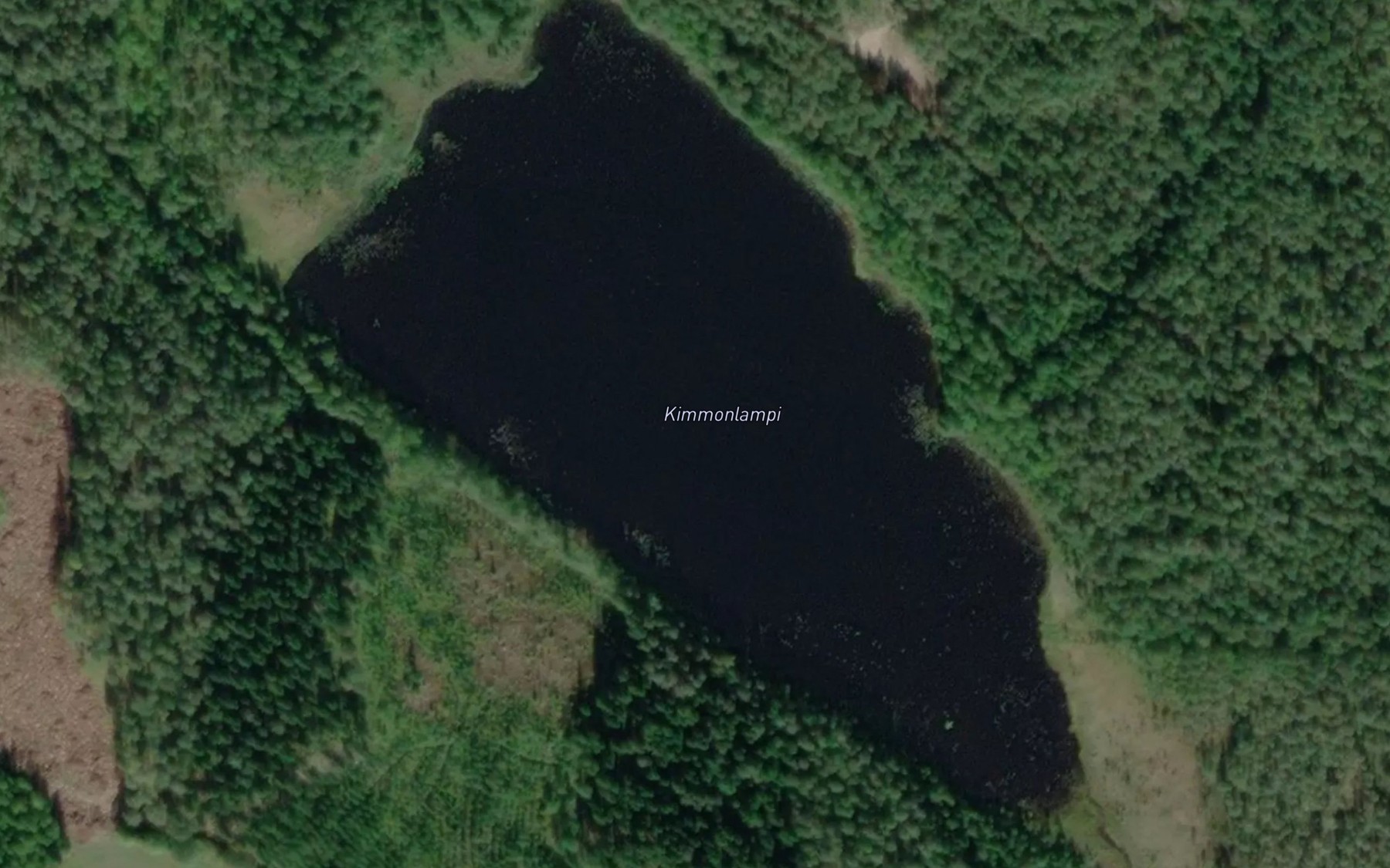 Satellite map of the Kimmonlampi