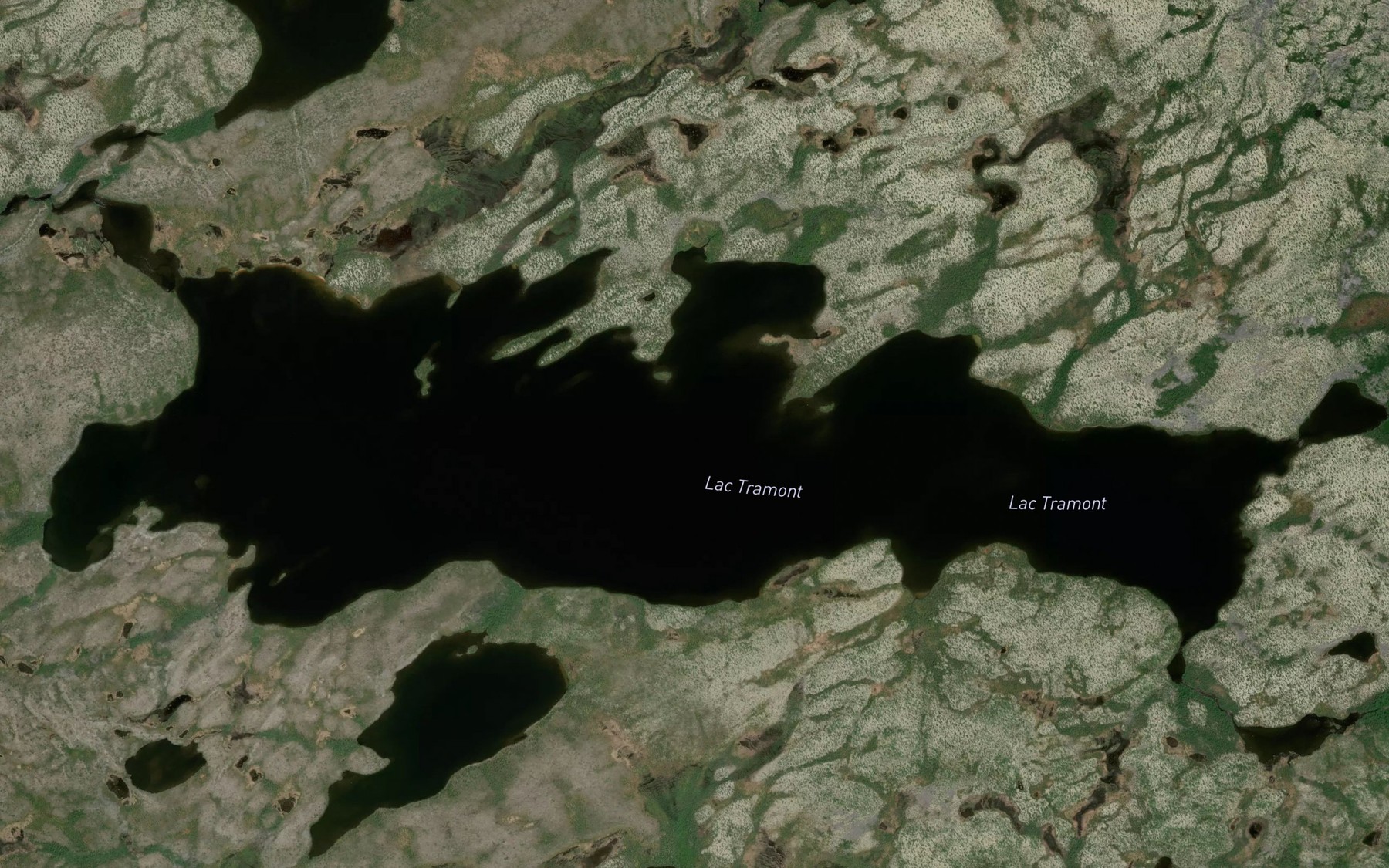 Satellite map of the Lac Tramont